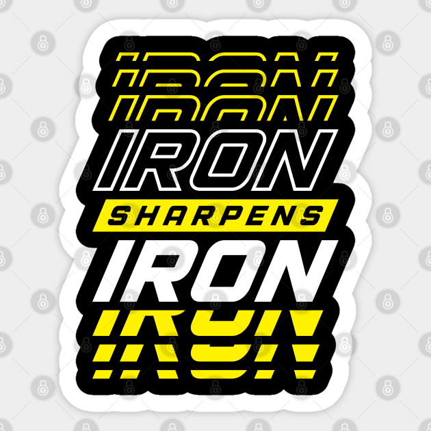 Iron Sharpens Iron Sticker by brogressproject